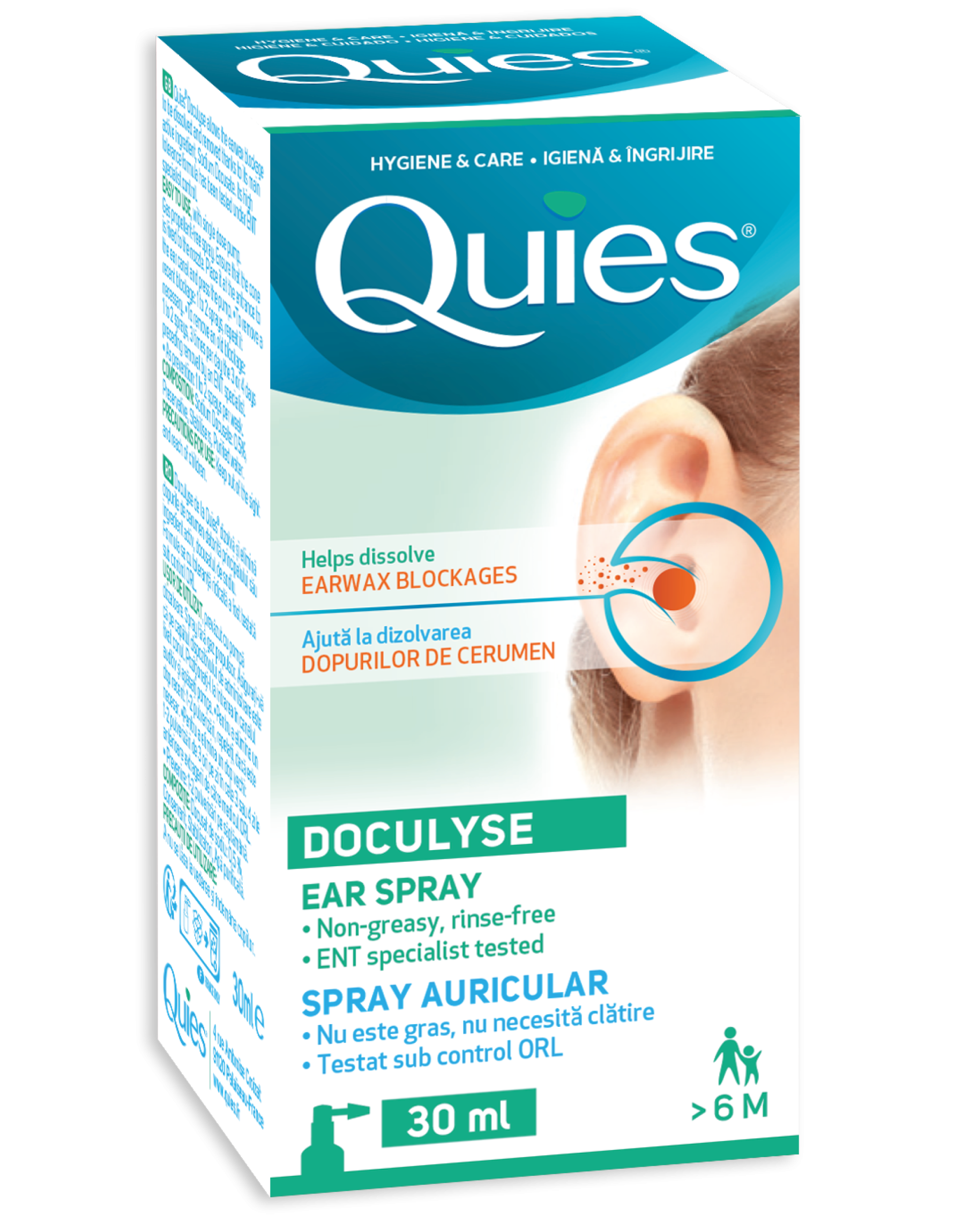 QUIES DOCULYSE EARWAX REMOVER SPRAY 30ML