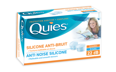 QUIES SILICONE ANTI NOISE BY 3 PAIRS - 22dB