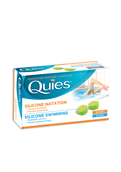 QUIES SILICONE SWIM STANDARD BY 3 PAIRS