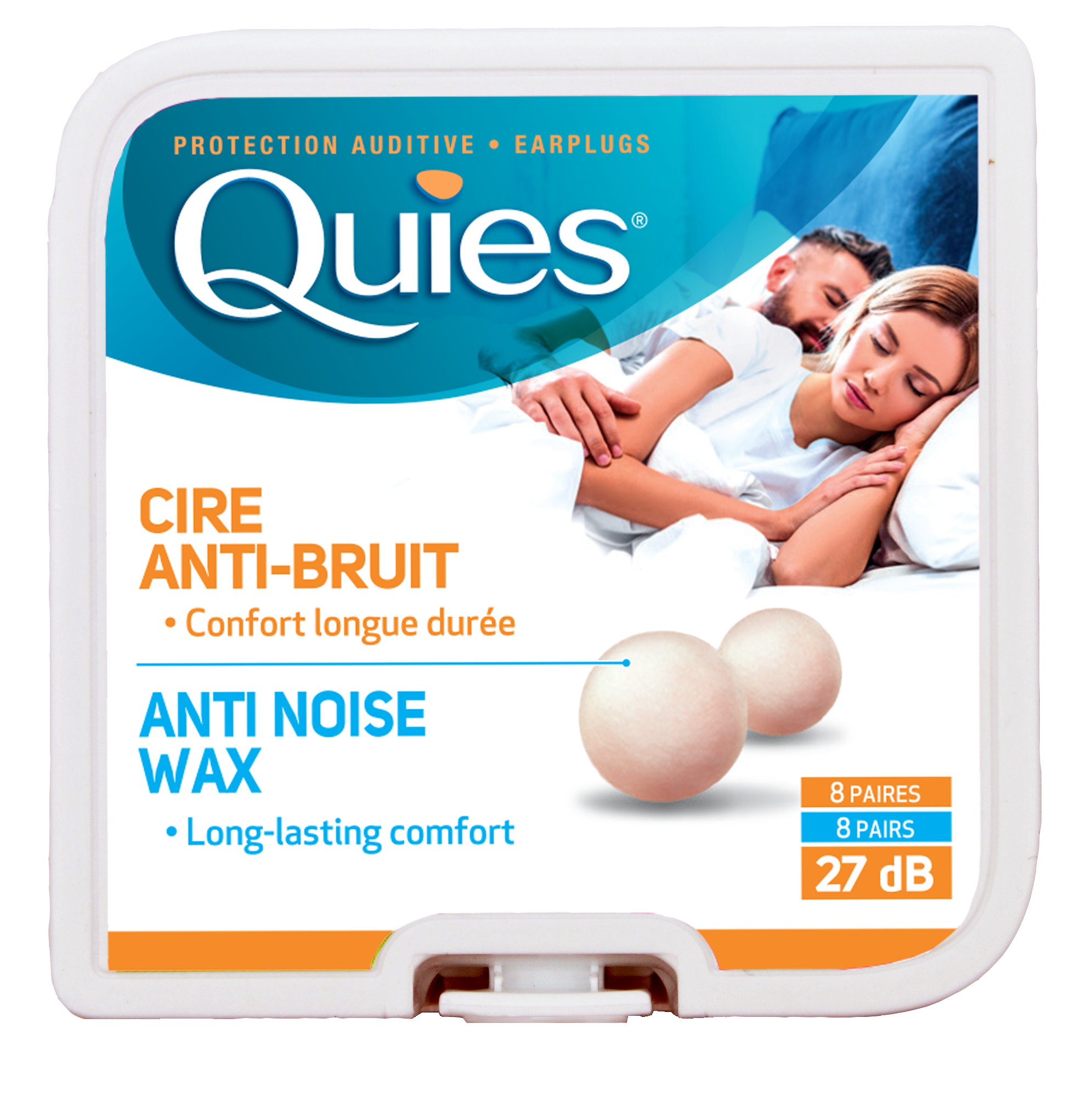 QUIES ANTI NOISE WAX BY 8 PAIRS - 27dB