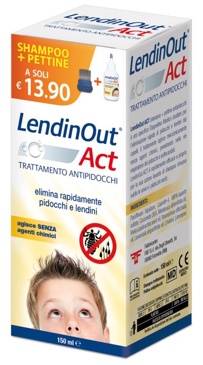 LENDIN OUT ACT ANTI-LICE TREATMENT + COMB 150ML