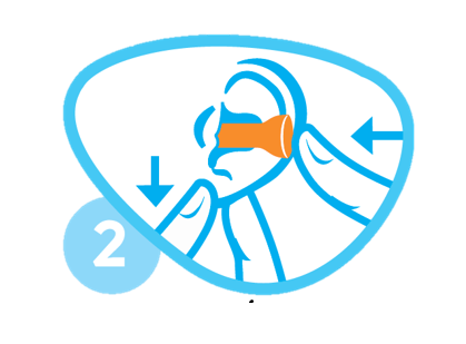 QUIES FOAM BY 3 PAIRS - BRIGHT COLOURS - 35dB